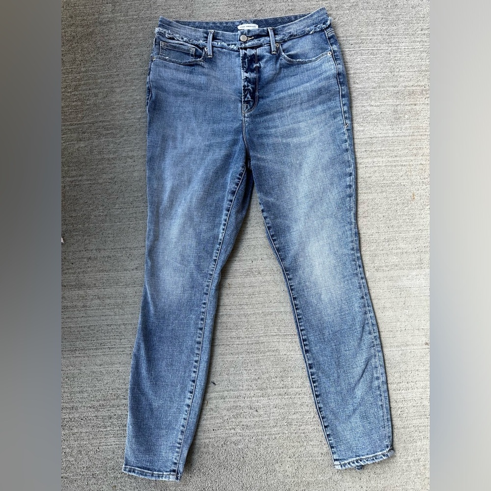 Good American Distressed Skinny Jeans